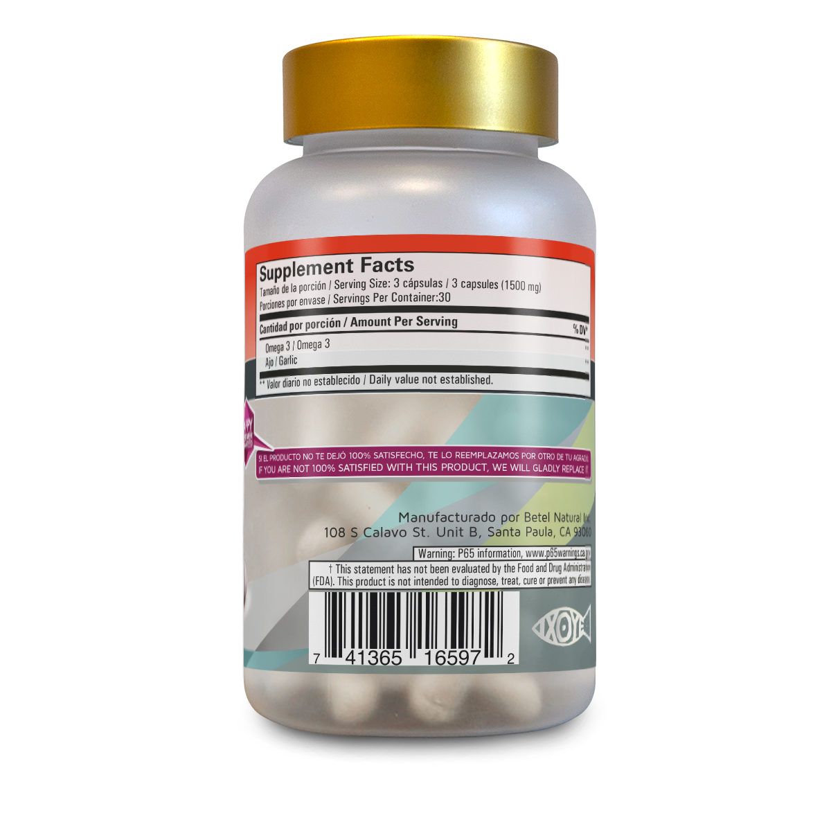 Omega 3 + Ajo Cápsulas